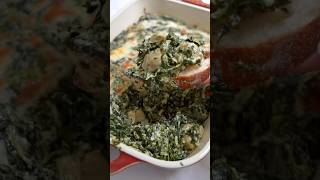 Baked Spinach Artichoke Dip 🥬 shorts [upl. by Anaile]