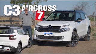 Citroën C3 Aircross 7 asientos 10 turbo  Test  Matías Antico  TN Autos [upl. by Asirralc]