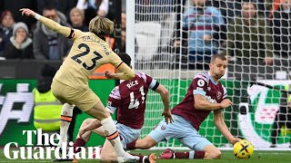 Its a good save Potter jokes after Chelsea denied penalty in draw against West Ham [upl. by Nayve]