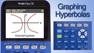 TI 84 Plus CE Hyperbola Graphing [upl. by Ros837]