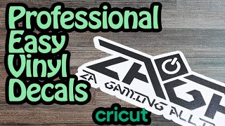 How to Easily Make Professional Vinyl Decals  Cricut Tutorial [upl. by Pulchia845]