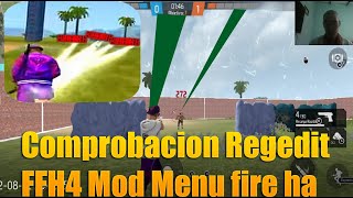 COMPROBACION Regedit FFH4X Mod Menu Fire Ha 2022 FUNCIONA [upl. by Lehteb]