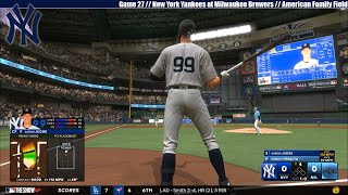 MLB THE SHOW 24  New York Yankees at Milwaukee Brewers  Game 27 [upl. by Nahor]