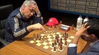 Legendary Vassily Ivanchuk against rising talant Nihal Sarin Leon Masters Rapid [upl. by Mailiw]