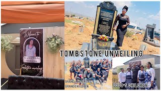 Vlog  Tombstone unveiling at Phola Ogies  Theme black and gold Family [upl. by Emeric345]