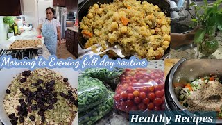 A day in my life Easy Oats Granola Quinoa Pulao recipe Freezing Veggies from garden [upl. by Eshelman]