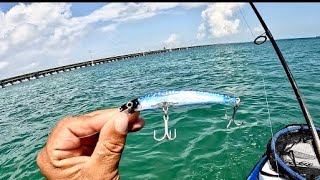 Florida keys kayak fishingnone stop bite using hard plastic lures [upl. by Isnam90]