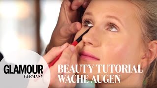 Schminktipps für wache amp frische Augen I how to Alltags Sommer Makeup I GLAMOUR x Smashbox Tutorial [upl. by Drarej626]