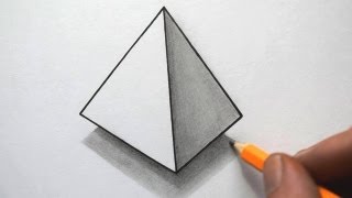 How to Draw a Pyramid [upl. by Eissim]