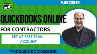 QuickBooks Online Contractors Set Up Plus Account 30 Day Free Trial [upl. by Laefar]