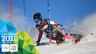 Alpine Combined  River Radamus USA wins Mens gold  ​Lillehammer 2016 ​Youth Olympic Games [upl. by Ayala]