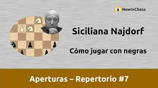 Variante Najdorf de la Defensa Siciliana Cómo jugar con negras Minirepertorio 7 [upl. by Joey]