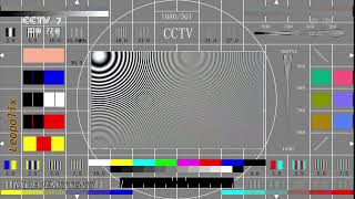 CCTV 7 Monoscopio e stereo audio test signal via ChinaSat 6E 1155° est agosto 2017 [upl. by Hnoj]