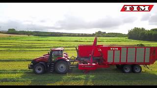 Tim GSV S Forage wagon  trailer with exact cutter  Thyregod [upl. by Nwahshar]