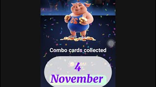 Piggy bank daily combo 4 November  piggy bank combo today  piggy airdrop [upl. by Acirt429]