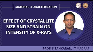 Effect of crystallite size and strain on intensity of Xrays [upl. by Carisa898]