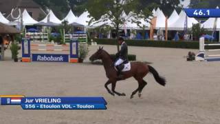 Etoulon VDL and Jur Vrieling winner Youngster Tour CSI de Wolden 2016 [upl. by Eelyme]