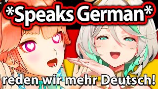 Kiara and Cecilia Suddenly Speaks German and Confuses Everyone 【Hololive EN】 [upl. by Guise]