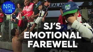 Shaun Johnson changes fans life in farewell game  NRL on NINE [upl. by Nairod]