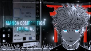 Manga Composition Tutorial   Ibis Paint X [upl. by Ready]