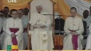 Voyage apostolique du Pape Benoît XVI au Bénin du 18 au 20 novembre 2011 [upl. by Eat941]