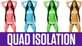 5 Best Quad Isolation Exercises No More Knee Fat [upl. by Lyrradal]