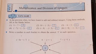 Practice Set 8  Std 7 Maths  L2 Multiplication and Division of Integers [upl. by Eignat]