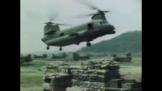 ACH47A Chinook Gunships in Vietnam [upl. by Delfine]