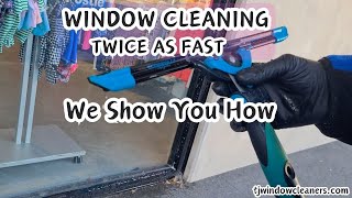 Window Cleaning Double Your Speed We Show You How [upl. by Aretak]