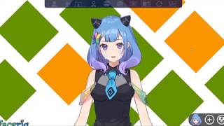 live2d Facerig for Harune Project [upl. by Holton750]