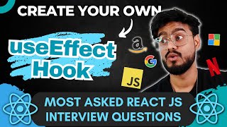 React JS Interview Questions  useEffect Hook Polyfill   Frontend Coding Interview Experience [upl. by Mcfadden]