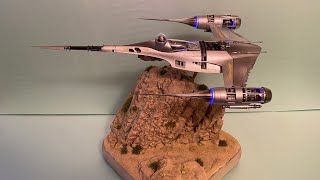 Revell 124 N1 Starfighter Mandalorian build part 4 FINALE [upl. by Yerg926]