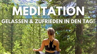 Morgen Meditation 5 Minuten 🐥 gelassen amp zufrieden in den Tag [upl. by Ryder]