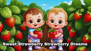 Sweet 🍓Strawberry amp Strawberry Dreams  Adorable Kids Poem and Rhyme [upl. by Artined]