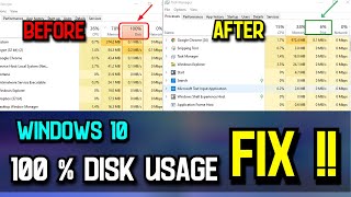 ➢Fix 100 disk usage in windows 10  High disk usage problem fix  2021 [upl. by Asillam975]