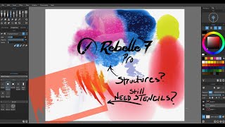 Rebelle 7 Pro How to use Structures vs Stencils vs Selection Tool [upl. by Ayiak828]