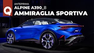 La FASTBACK elettrica a tre motori espande la gamma Alpine  ALPINE A390B [upl. by Annaeerb]