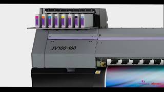 Mimaki JV100160 EcoSolvent Printer [upl. by Tressia686]