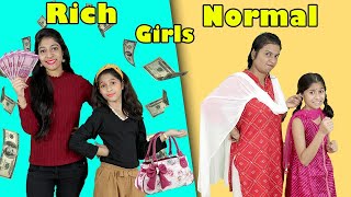 Rich Girl Vs Normal Girl  Comedy Video  Paris Lifestyle [upl. by Jarred617]