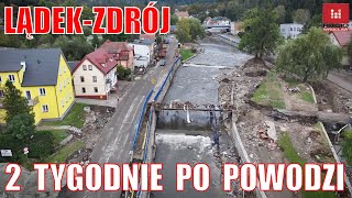 LądekZdrój 2 tygodnie po powodzi Straty są ogromne trwa wielkie sprzątanie i naprawa zniszczeń [upl. by Kaden371]