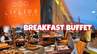 BUFFET BREAKFAST AT CIRCLES SHANGRI LA MAKATI CITY [upl. by Atews403]