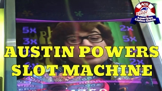 quotAustin Powersquot Slot Machine from WMS Gaming  Slot Machine Sneak Peek Ep 20 [upl. by Ehtyde]