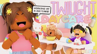 Taking Care of TWILIGHT DAYCARE BABIES REAL LIFE Roblox [upl. by Eolc199]