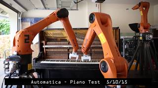 Automatica Robot Piano Tests [upl. by Adine]