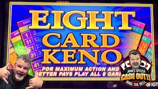 Kenostar IGT  EIGHT CARD KENO kenonation keno slots casino [upl. by Nahseez197]