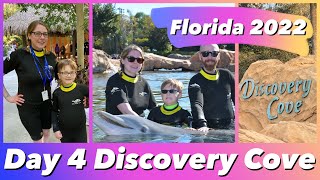 Day 4 Discovery Cove Dolphin Swim Grand Reef amp Vivo Italian Kitchen  Florida 2022 [upl. by Aonehc159]