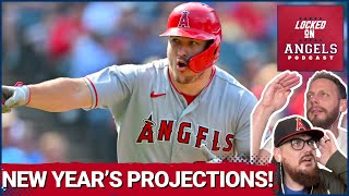 Los Angeles Angels New Years Projections Everydayer Predictions amp ZiPS for Hitting amp Pitching [upl. by Ailecara5]