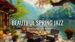 Spring Coffee Shop ambience with calming Jazz Music 🎶 Relax amp Wind Down Read Chill asmr 1940s [upl. by Margalo]