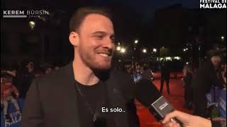 Kerem Bürsin interview at the Málaga Film Festival last night 🥰 [upl. by Deloris752]