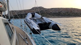 S2 E13 Beautiful sailing from the Peloponnese to Crete in rather rough weather [upl. by Denn]